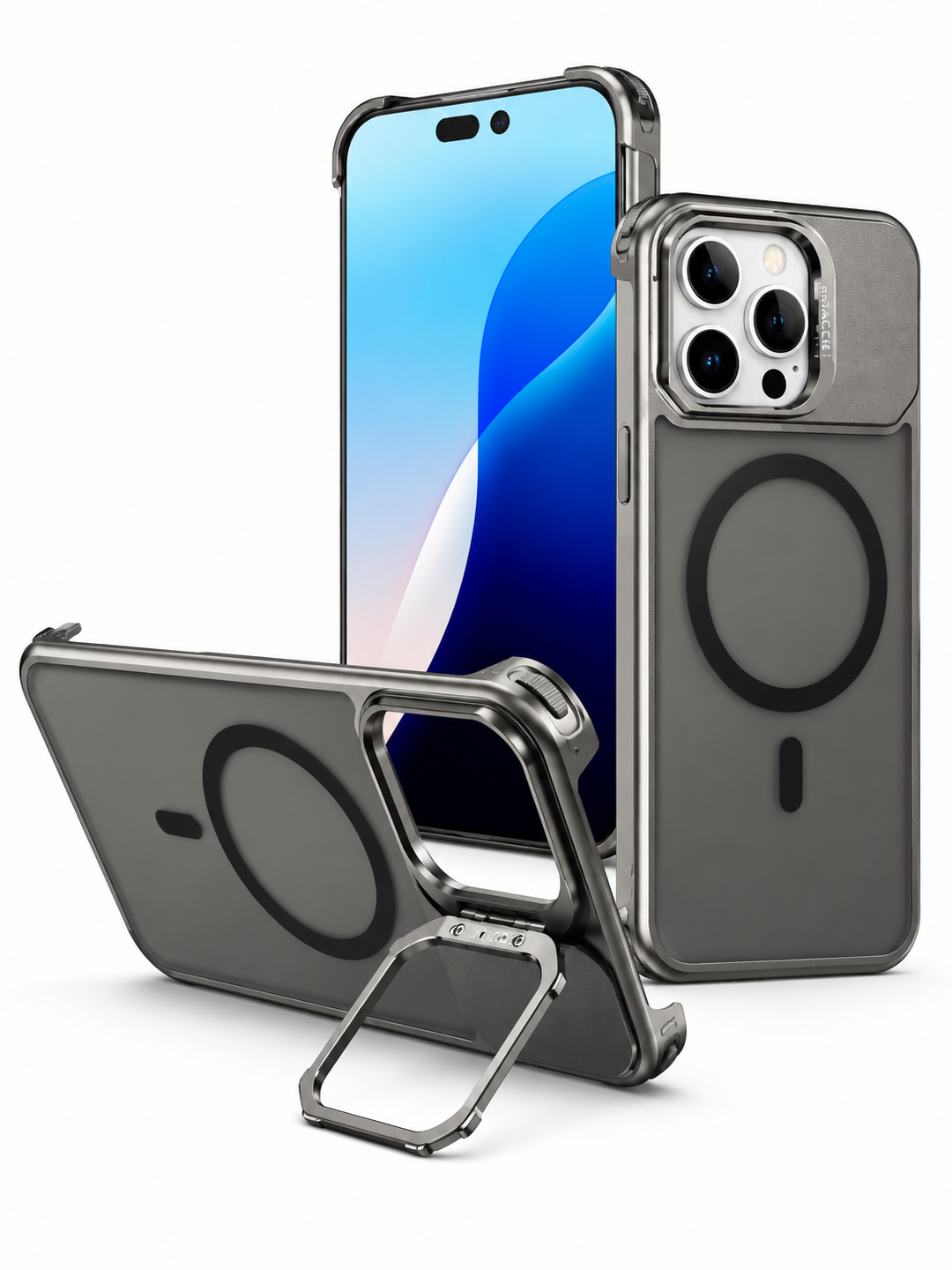 MagSafe PC Phone Case with Lens Holder, For iPhone 16 Pro Max, iPhone 16 Pro