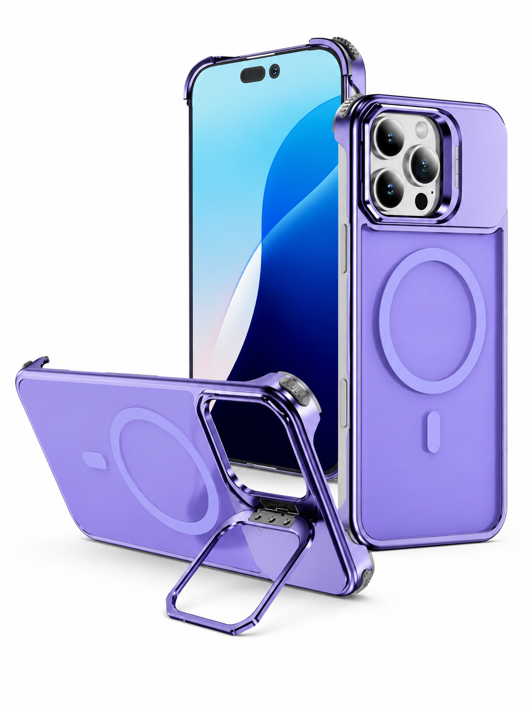 MagSafe PC Phone Case with Lens Holder, For iPhone 16 Pro Max, iPhone 16 Pro