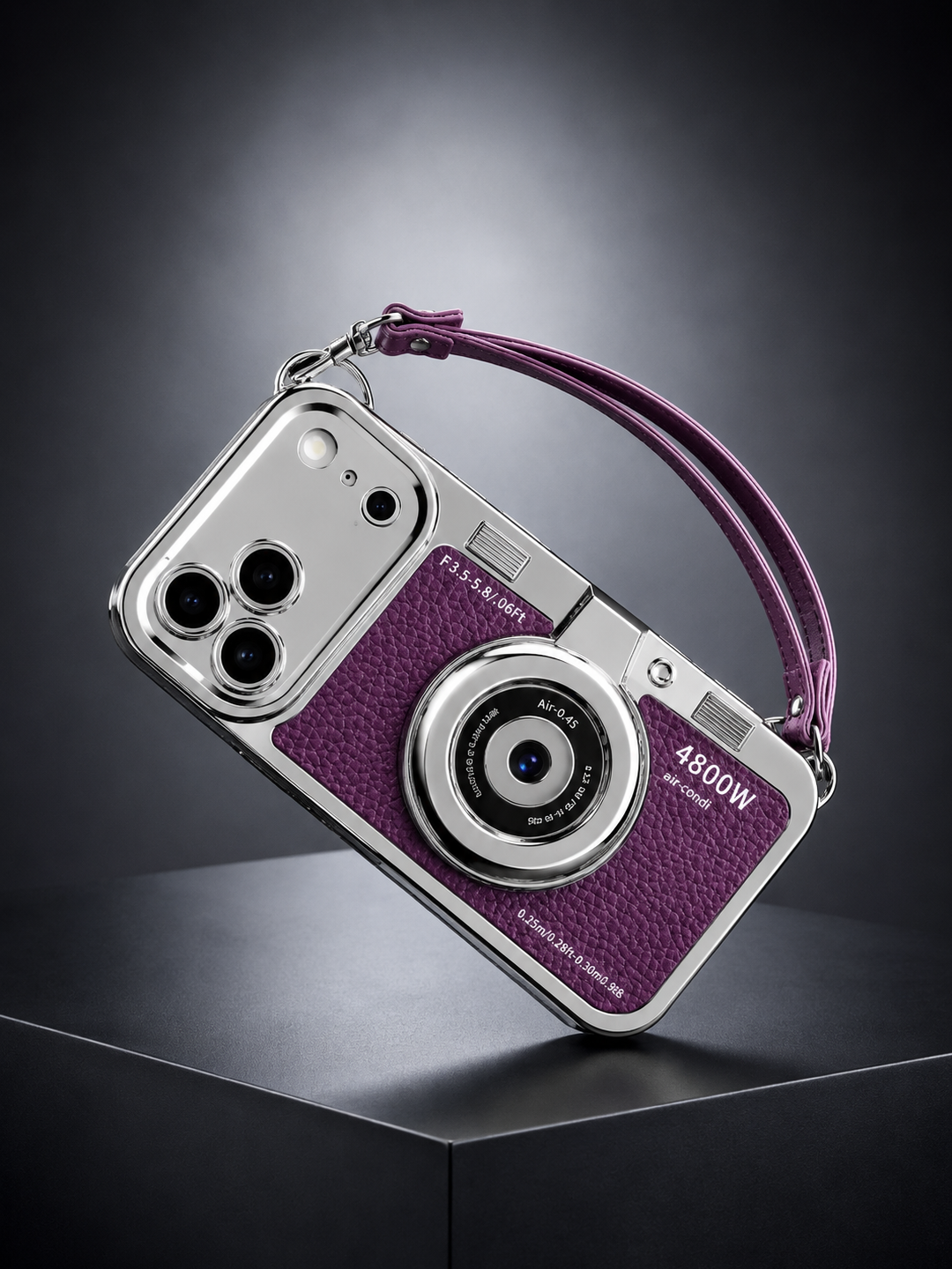 LuxuryKase Retro Vintage Camera Style Case for iPhone 15 Pro