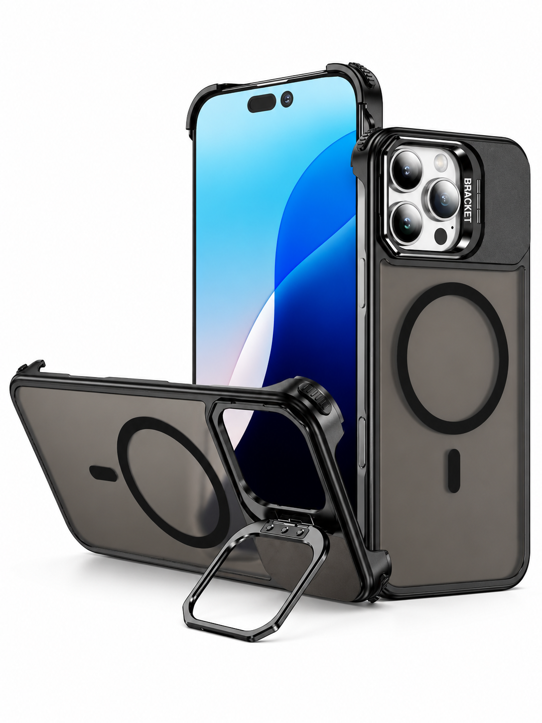 MagSafe PC Phone Case with Lens Holder, For iPhone 16 Pro Max, iPhone 16 Pro