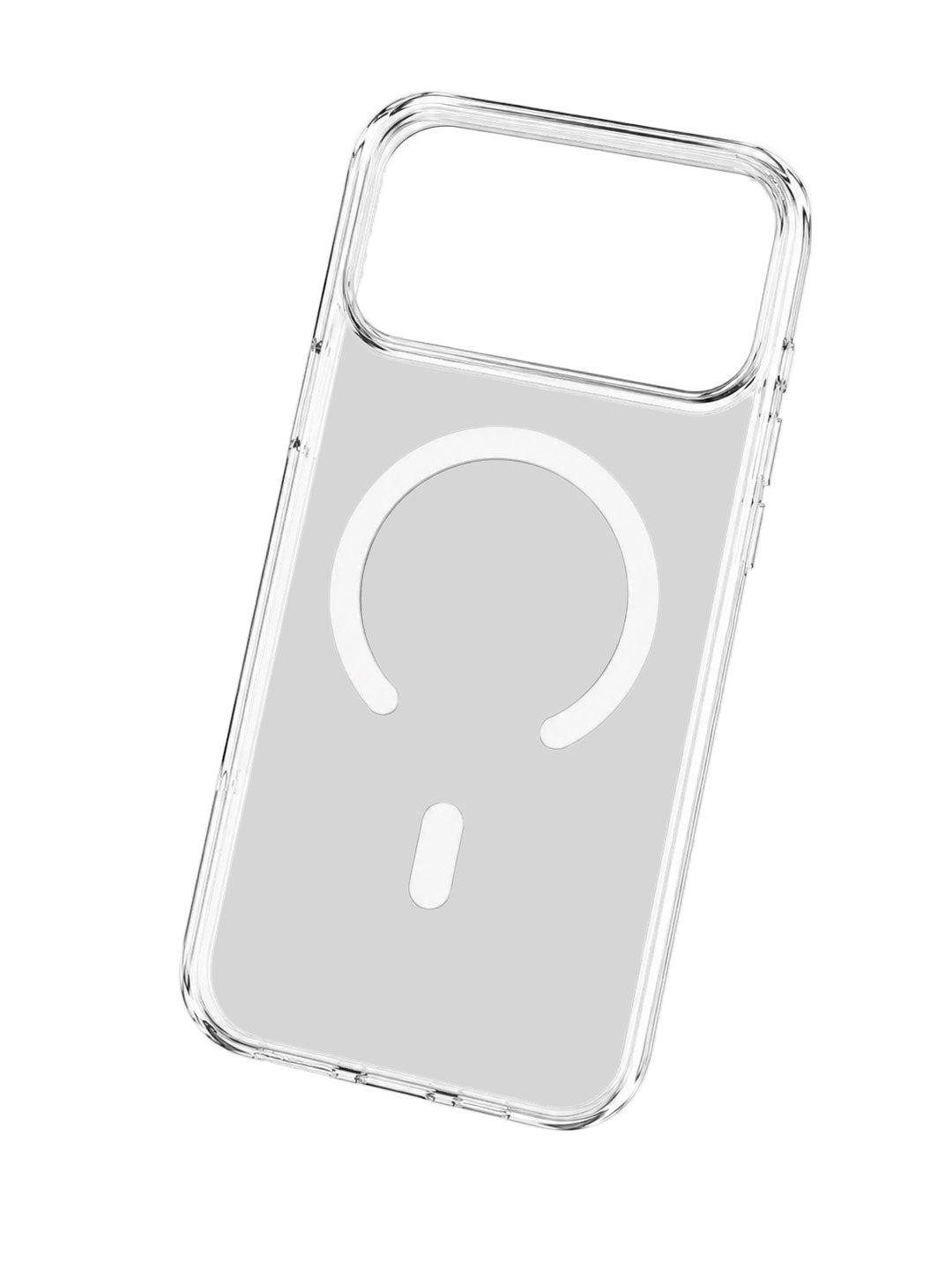 iPhone 17 Pro Max Hard Crystal Transparent MagSafe Case | Anti-Yellow Clear Back Cover with Metal Camera Bump