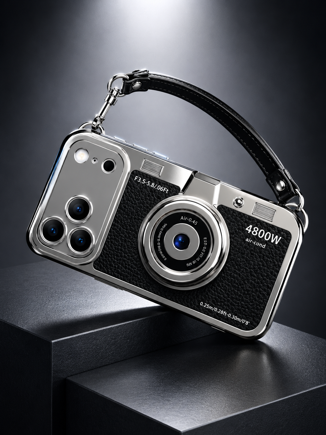 LuxuryKase Retro Vintage Camera Style Case for iPhone 15 Pro