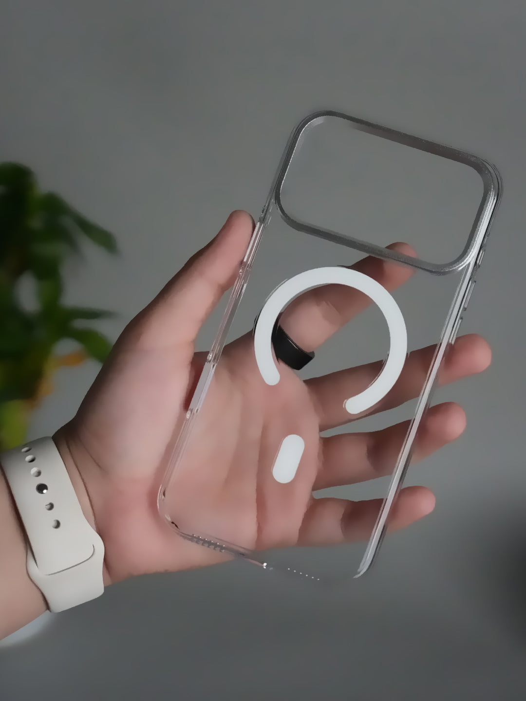 iPhone 17 Pro Max Hard Crystal Transparent MagSafe Case | Anti-Yellow Clear Back Cover with Metal Camera Bump